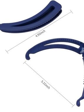 Brown & black Plastic Banana Hair Clip